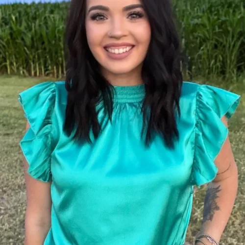 Babydoll Top Turquoise