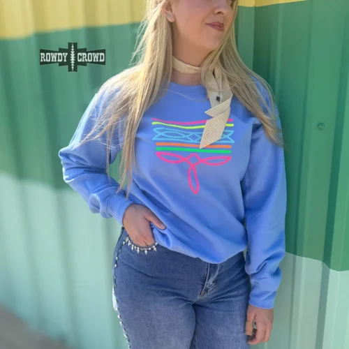 Neon Boot Stitch Sweatshirt