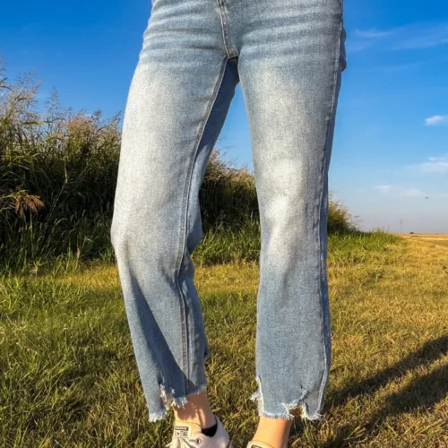 Outlaw Crop Jeans-Light Wash