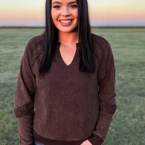 Cowgirl Chic Top - Mocha